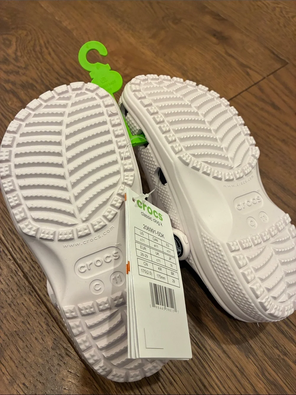 CROCS Kids Classic Clogs in White